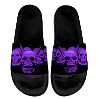 Skull Sandals for Women Men Skull Slides Slippers Shower Beach Slide Sandal House Shoes Gifts for Boy Girl