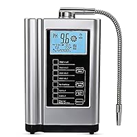 AquaGreen Alkaline Water Ionizer Machine AG7.0, Home Filtration System Produces pH 4-10.5 Water, 7 Water Settings, Up to -570mV ORP, 8000L Per Filter, Silver