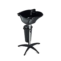 Power-Driven Portable Mobile Shampoo Bowl,Height-Adjustable Tear Free Hair Washing Sink,with Drain Pipe and Bucket,for Beauty Salon,Barber Shop,Home