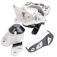 Set of 3, Engine Motor & Transmission Mount Replacement for Explorer 2011-2015 3.5L NA Engine Automatic Trans, W/o Turbo