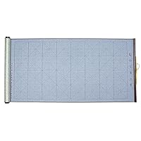 Eco-Friendly No Ink Needed Chinese Calligraphy Japanese Kanji Water Writing Magic Grids Roll-up Scroll for Beginner 38cmx80cm/15inx31.5in
