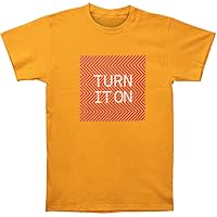 Pet Shop Boys Men's Turn It On 2014 T-Shirt Yellow