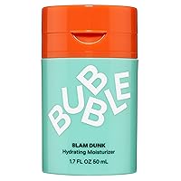 Bubble Skincare Slam Dunk Hydrating Face Moisturizer - Lightweight Face Cream for Dry Skin Made with Vitamin E + Aloe Vera Juice for a Glowing Complexion - Protects Against Blue Light Damage (50ml)