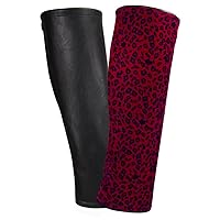Llynda More Women's Red Leopard Faux Leather Interchangeable Transformable Boot Top