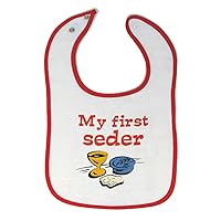 Cute Rascals Toddler & Baby Bibs Burp Cloths My First Seder Funny Humor Items for Girl Boy