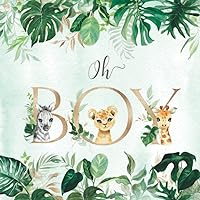 Oh Boy: Beautiful Jungle Safari Baby Shower Guest Book with Wishes & Advice, Gift Tracker and Keepsake Pages Oh Boy: Beautiful Jungle Safari Baby Shower Guest Book with Wishes & Advice, Gift Tracker and Keepsake Pages Paperback