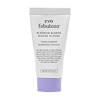 EVO Fabuloso - Platinum Blonde Toning Shampoo - Refreshes and revives colored hair - Purple Shampoo to Extended Life of Color - Treated Blonde Hair