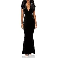 Norma Kamali Women's V Neck Rectangle Gown