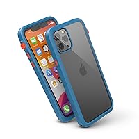 Catalyst - Case for iPhone 11 Pro Case with Clear Back, Heavy Duty 10ft Drop Proof, Truss Cushioning System, Rotating Mute Switch Toggle, Compatible with Wireless Charging, Lanyard - Blueridge/Sunset
