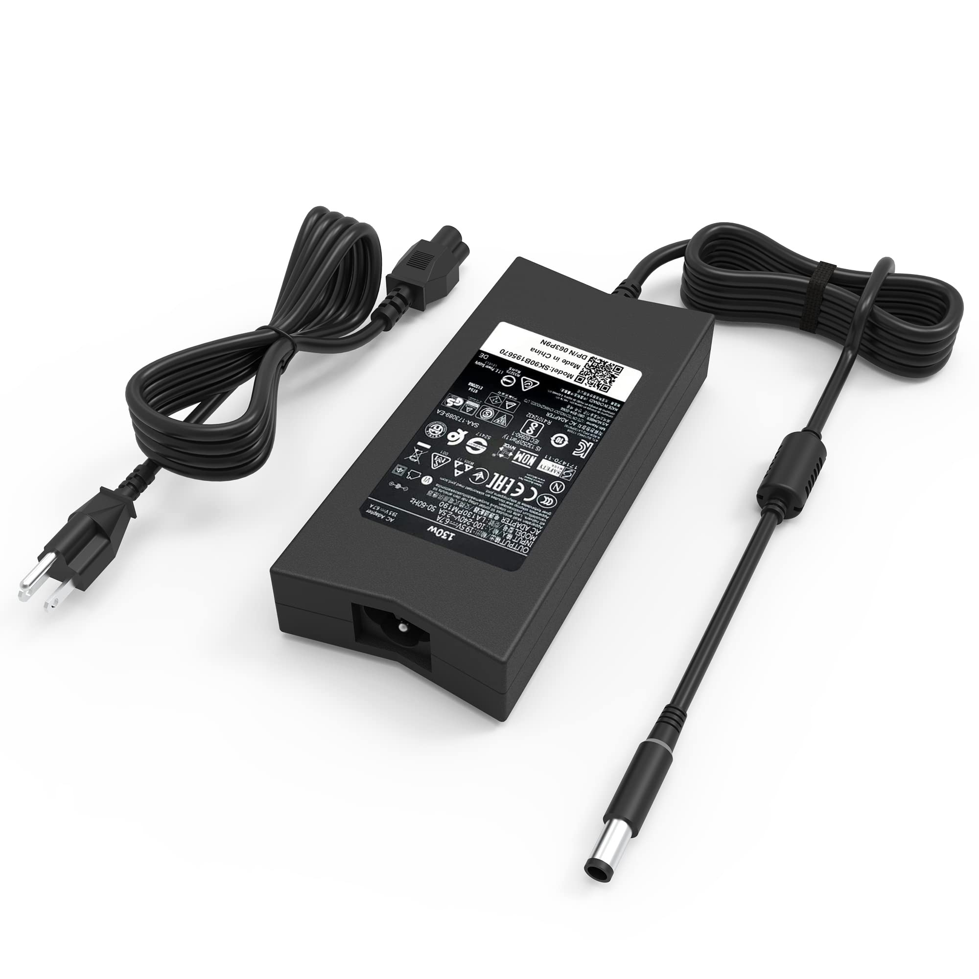 Mua Original Replacement New Dell 130W  Tip AC Adapter Charger for  PA-4E LA130PM121 DA130PE1-00 JU012 CM161 Dell Inspiron 15 7000 7559 Dell G3  G5 Charger dell d6000 Docking Station Laptop Power