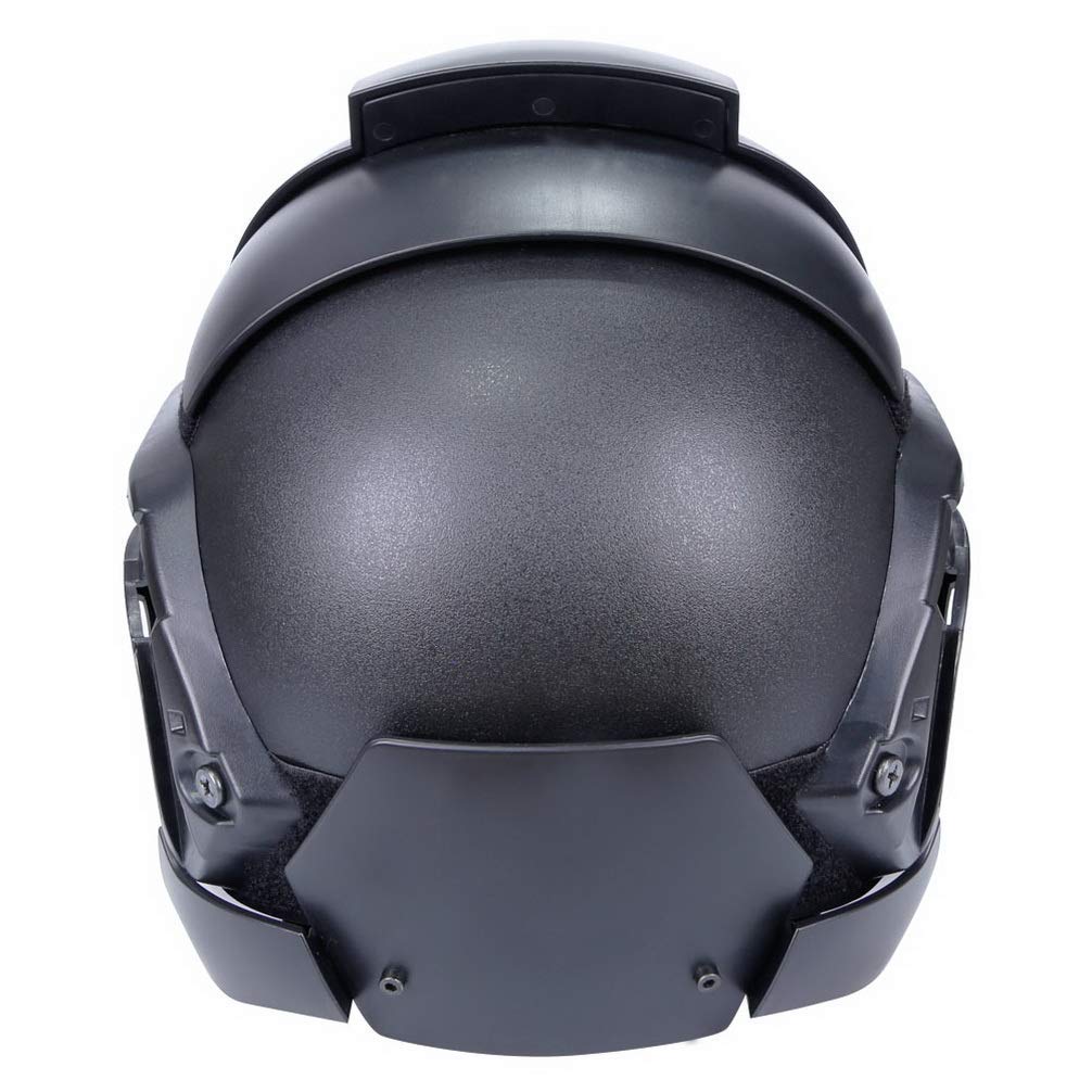 Tactical Riding Sorta-Kinda Mandalorian/Boba Fett/Galac-Tac Style Helmet with PC Lens and Replaceable Lens Cosplay Airsoft Paintball Full face Protective Helmet 