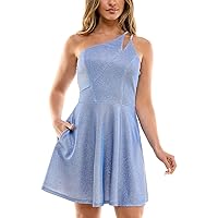 Speechless Women's One Shoulder Fit and Flare Party Dress