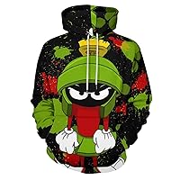 Anime MTM Men's Novelty Graphic Hoodies Long Sleeve Pullover Hooded Sweatshirt with Pockets