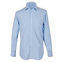 Jacob Alexander Men's Solid French Cuff Long Sleeve Button-Down Dress Shirt - Classic or Slim Fit - Business Casual