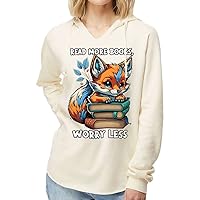 Read More Books Wave Wash Hoodie - Fox Hooded Sweatshirt - Colorful Hoodie