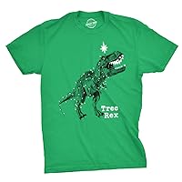 Mens Tree Rex T Shirt Funny Christmas T Rex Dinosaur Gag Gift for Dad Sarcasm