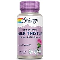 Milk Thistle Seed Extract 350 mg Guaranteed to Contain 80% Silymarin, Traditional Liver Support, Vegan & Lab Verified for Quality, 60 Day Money-Back Guarantee, 30 Servings, 30 VegCaps
