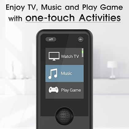 SofaBaton X1 Universal Remote Control with Hub & APP, Smart Remote with One-Touch Activities, Compatible with Alexa for Voice Control, Control up to 50 Entertainment IR/Bluetooth Devices
