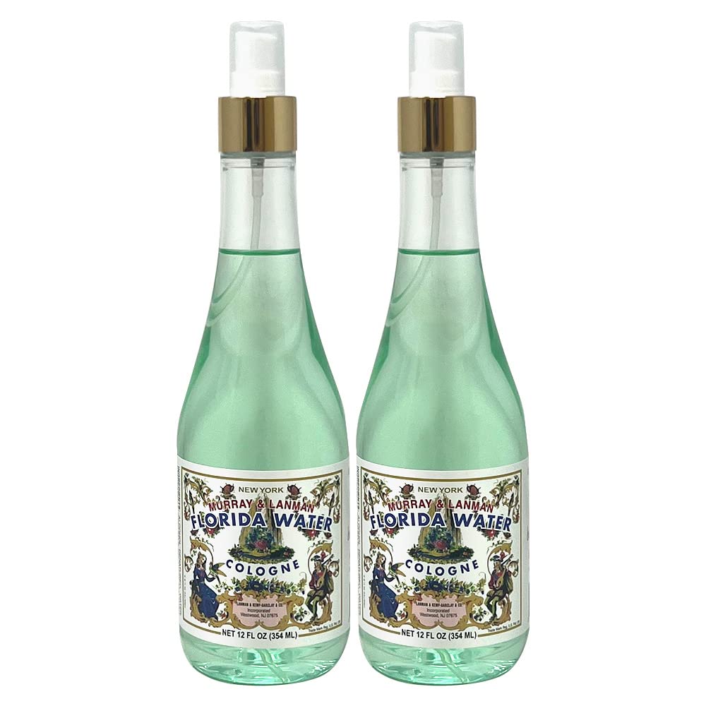 Murray & Lanman Florida Water Cologne Spray 12oz (Pack of 2)