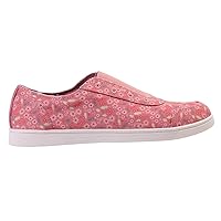 Spenco Women's Santa Maria Canvas Sneaker, Pink Floral, 10 Wide
