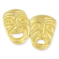 PinMart's Gold Plated Theater Mask Lapel Pin