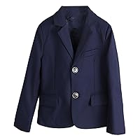 Boys' Two Buttons Coat for Wedding Formal Suit Jacket