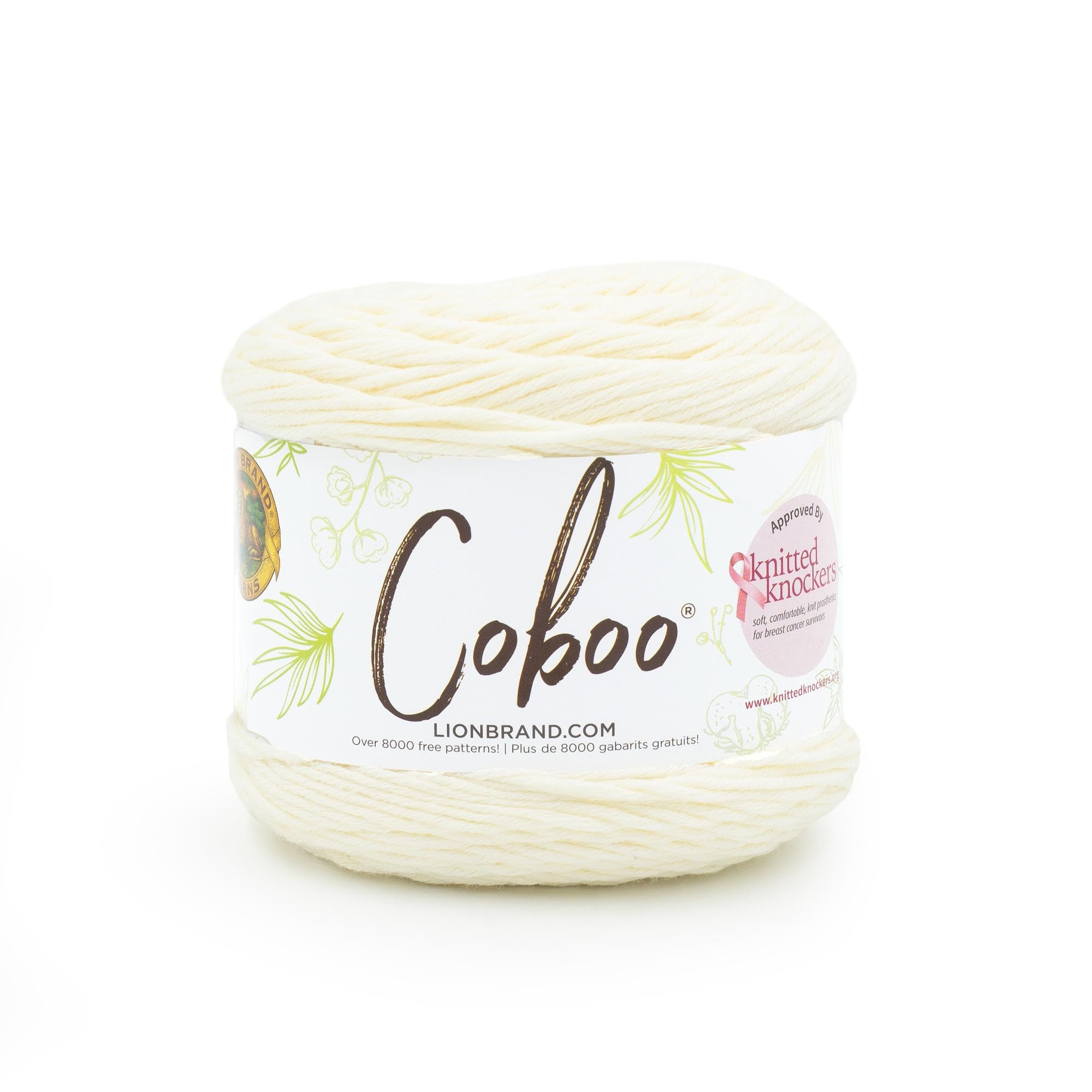 Lion Brand Yarn Coboo Yarn, Vanilla Blossom