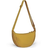 heekpek Nylon Crescent Bag for Women Men Hobos Shoulder Crossbody Bag Waterproof Dumpling Bag Casual Chest Bag with Adjustable Strap