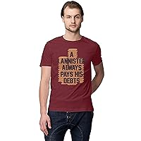 Lannister Always Printed T-Shirt for Men Regular Fit Half Tee Sleeve Men's T-Shirt New Classic Gym T-Shirts by MARVELOUS90S