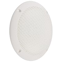 ECO60-4W Waterproof Ultra-Slim RV Marine Speaker, White, 6