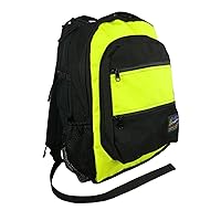 TouCom Laptop Computer Backpack - Made in USA - Black/Yellow