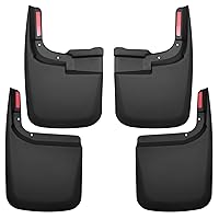 Husky Liners — Front & Rear Mud Guards | Fits 2017 - 2024 Ford F-250/F-350 w/ Single Rear Wheels & w/o OEM Fender Flares - Black, 4 Pc | 58466