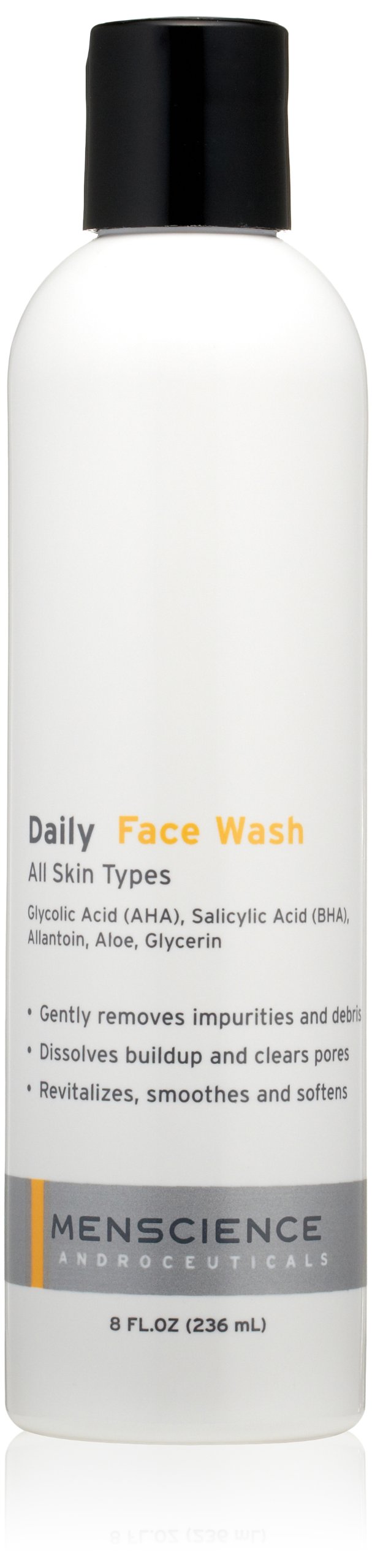MenScience Androceuticals Daily Face Wash, 8 Fl Oz