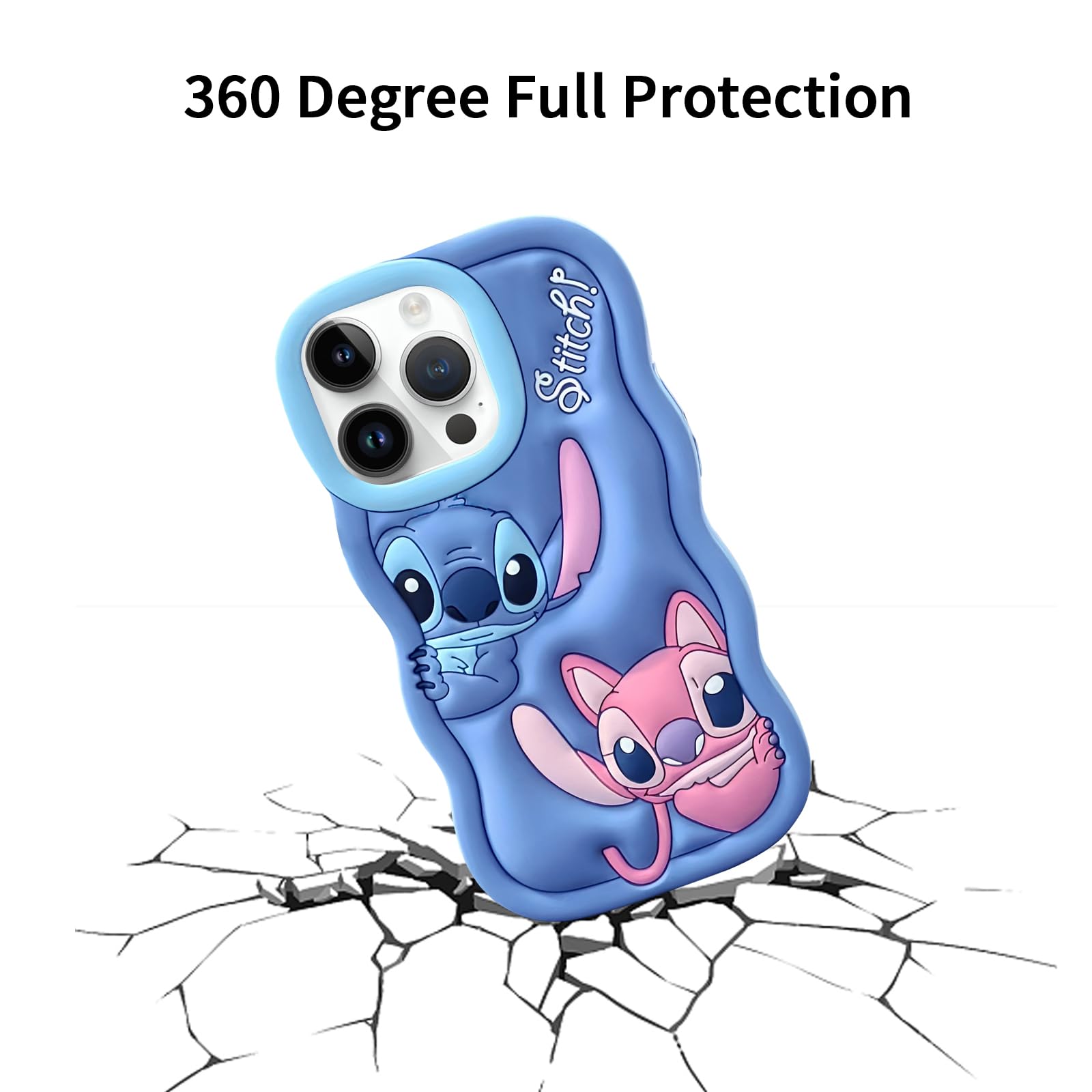 FINDWORLD Compatible with iPhone 14 Pro Max Case, Cute 3D Cartoon Unique Cool Soft Silicone Animal Character Protector Boys Kids Girls Gifts Cover Skin for iPhone 14 Pro Max