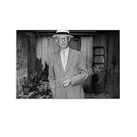 Invogueyy Jesse Livermore Portrait Poster Most Active US Stock Market Speculation Poster (4) Canvas Painting Wall Art Poster for Bedroom Living Room Decor 30x20inch(75x50cm) Unframe-style