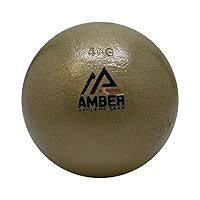 Amber Athletic Gear Cast Iron Shot Put Weights 1kg - 7.25kg (2.20lb - 16lb) - Ideal for Track & Field Training - Color May Vary