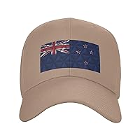 Flag of New Zealand with Polygon Effect Baseball Cap for Men Women Dad Hat Classic Adjustable Golf Hats