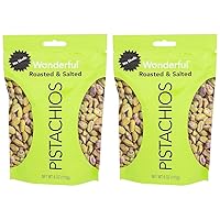 Wonderful Pistachio Roasted & Salted Shelled Pistachios, 6 OZ (Pack of 2)