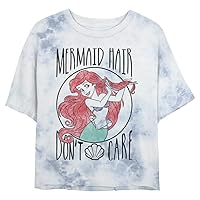 Disney Princess Mermaid Hair Women's Fast Fashion Short Sleeve Tee Shirt