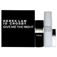 Derek Lam 10 Crosby - Give Me The Night - 3 Pc | Set - 3.4 Oz Eau De Parfum, 0.3 Oz Eau De Parfum, 8 Oz Fragrance Mist - Mysterious, Rich, Warm Scent For Women - Floral, Powder, Amber Perfume Spray