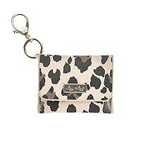 Itzy Ritzy – Itzy Mini Wallet Card Holder & Key Chain Charm; Can Clip to Diaper Bag, Purse, Travel Bag or Keychain; Leopard