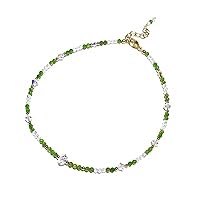 Sparkling Mini Stone with Austrian Crystal 14K Gold Filled Anklet Bracelet for Women Girl Jewelry