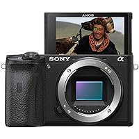 Sony Alpha 6600 | APS-C Mirrorless Camera (Fast 0.02s Autofocus, 5-axis in-Body Optical Image stabilisation, 4K HLG, Flip Screen for Vlogging)
