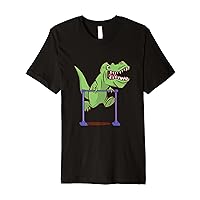 dinosaur workout rex Premium T-Shirt