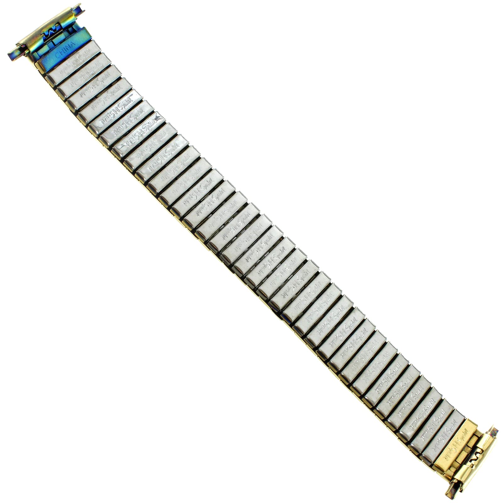 16-20mm Hirsch Gold Stainless Steel Mens Expansion Watch Band 675-1516