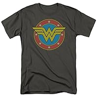 Popfunk Wonder Woman Circle Logo Men's Unisex Adult T Shirt Collection