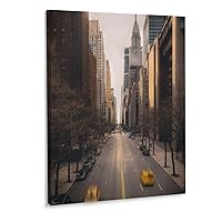 Modern Wall Art Architecture City Street Landscape Poster Car Poster Canvas Art Poster And Wall Art Picture Print Modern Family Bedroom Decor 16x20inch(40x51cm) Frame-style