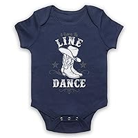 Unisex-Babys' I Love to Line Dance Country Barn Dance Baby Grow