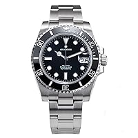 Sugess Automatic Mechanical Diving Men Watches NH35 Movement Ceramic Bezel Waterproof Wristwatches