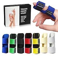 Trigger Finger Splint, [4 PCS] Finger Brace, Finger Knuckle Immobilization Support, Fits Index, Middle, Ring Finger